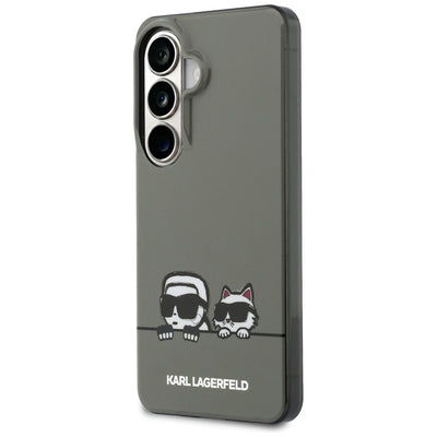 Karl Lagerfeld IML Peekaboo Karl&Choupette MagSafe Case for Samsung Galaxy S26 - Black