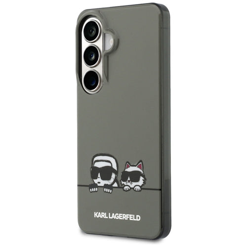 Karl Lagerfeld IML Peekaboo Karl&Choupette MagSafe Case for Samsung Galaxy S26 - Black