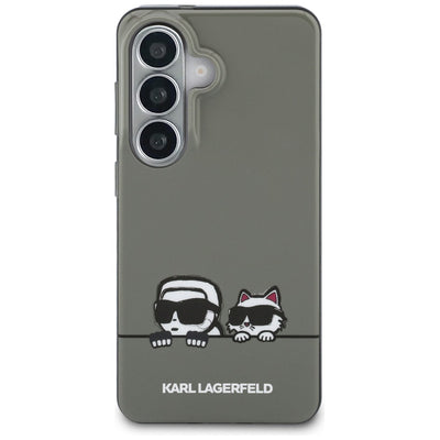 Karl Lagerfeld IML Peekaboo Karl&Choupette MagSafe Case for Samsung Galaxy S26 - Black