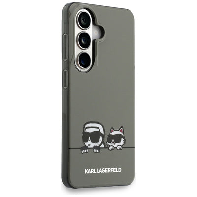 Karl Lagerfeld IML Peekaboo Karl&Choupette MagSafe Case for Samsung Galaxy S26 - Black