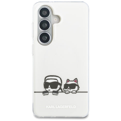 Karl Lagerfeld IML Peekaboo Karl&Choupette MagSafe Case for Samsung Galaxy S26 - Transparent