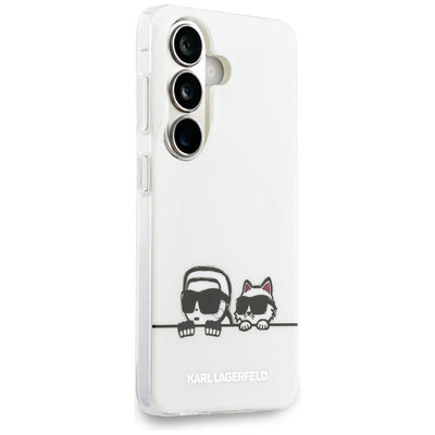 Karl Lagerfeld IML Peekaboo Karl&Choupette MagSafe Case for Samsung Galaxy S26 - Transparent