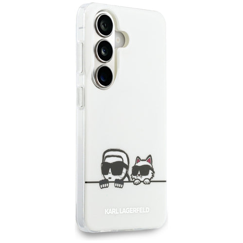 Karl Lagerfeld IML Peekaboo Karl&Choupette MagSafe Case for Samsung Galaxy S26 - Transparent