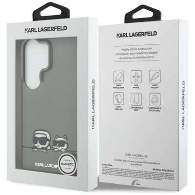 Karl Lagerfeld IML Peekaboo Karl&Choupette MagSafe Case for Samsung Galaxy S26 Ultra - Black