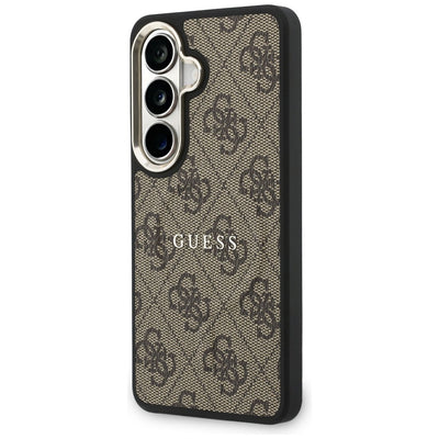Etui Guess 4G Embossed Ring MagSafe na Samsung Galaxy S26 Plus - brązowe