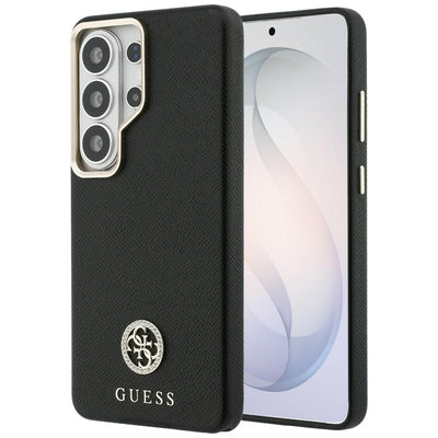 Guess Rhinestone Round Logo MagSafe Case for Samsung Galaxy S26 Ultra - Black