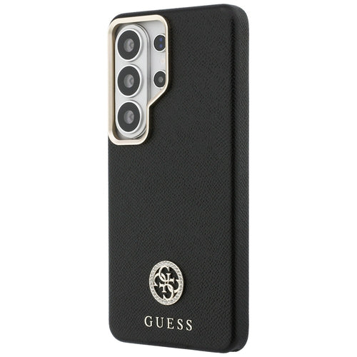 Guess Rhinestone Round Logo MagSafe Case for Samsung Galaxy S26 Ultra - Black