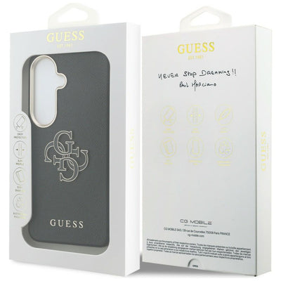 Guess Grained Big 4G Metal Logo case for Samsung Galaxy S26+ - black