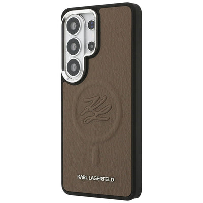 Karl Lagerfeld Embossed Ring Initials MagSafe Case for Samsung Galaxy S26 Ultra - Brown