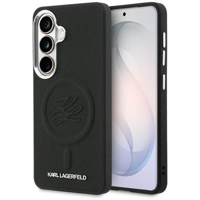 Karl Lagerfeld Embossed Ring Initials MagSafe Case for Samsung Galaxy S26+ - Black