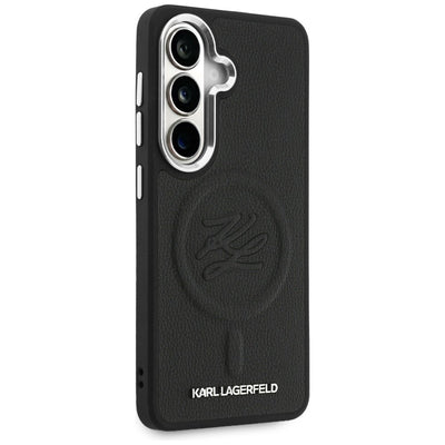 Karl Lagerfeld Embossed Ring Initials MagSafe Case for Samsung Galaxy S26+ - Black