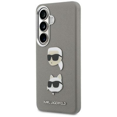 Karl Lagerfeld Saffiano Double Heads Metal case for Samsung Galaxy S26 - silver
