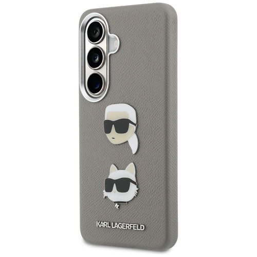 Karl Lagerfeld Saffiano Double Heads Metal case for Samsung Galaxy S26 - silver