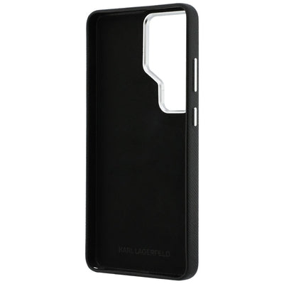 Karl Lagerfeld Saffiano Double Heads Metal Case for Samsung Galaxy S26 Ultra - Black