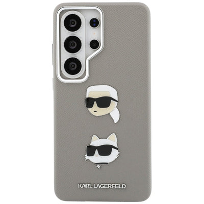 Karl Lagerfeld Saffiano Double Heads Metal case for Samsung Galaxy S26 Ultra - silver