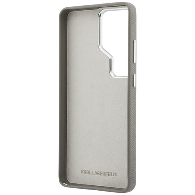Karl Lagerfeld Saffiano Double Heads Metal case for Samsung Galaxy S26 Ultra - silver
