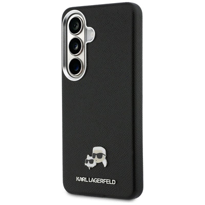Etui Karl Lagerfeld Saffiano KC Metal Logo MagSafe do Samsung Galaxy S26 czarny
