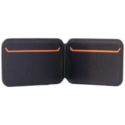 Lamborghini D1 Genuine Leather MagSafe mobile phone wallet - black and orange — Audi