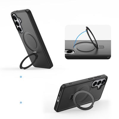 Dux Ducis Yind Case for Samsung Galaxy S26+ with Stand, Compatible with MagSafe - Black