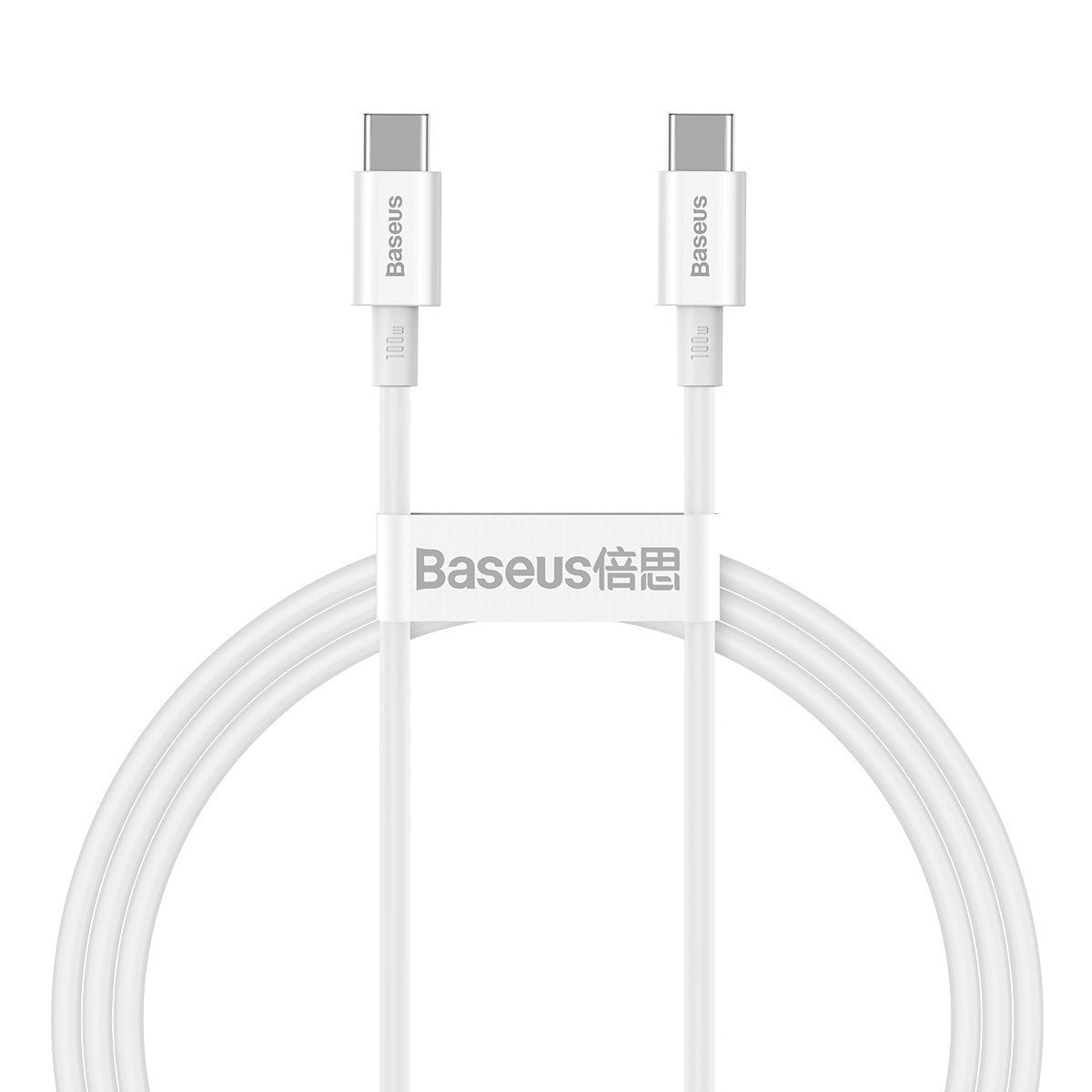 Baseus Superior Series Cable USB-C to USB-C, 100W, 1m (white) - Product Image 1