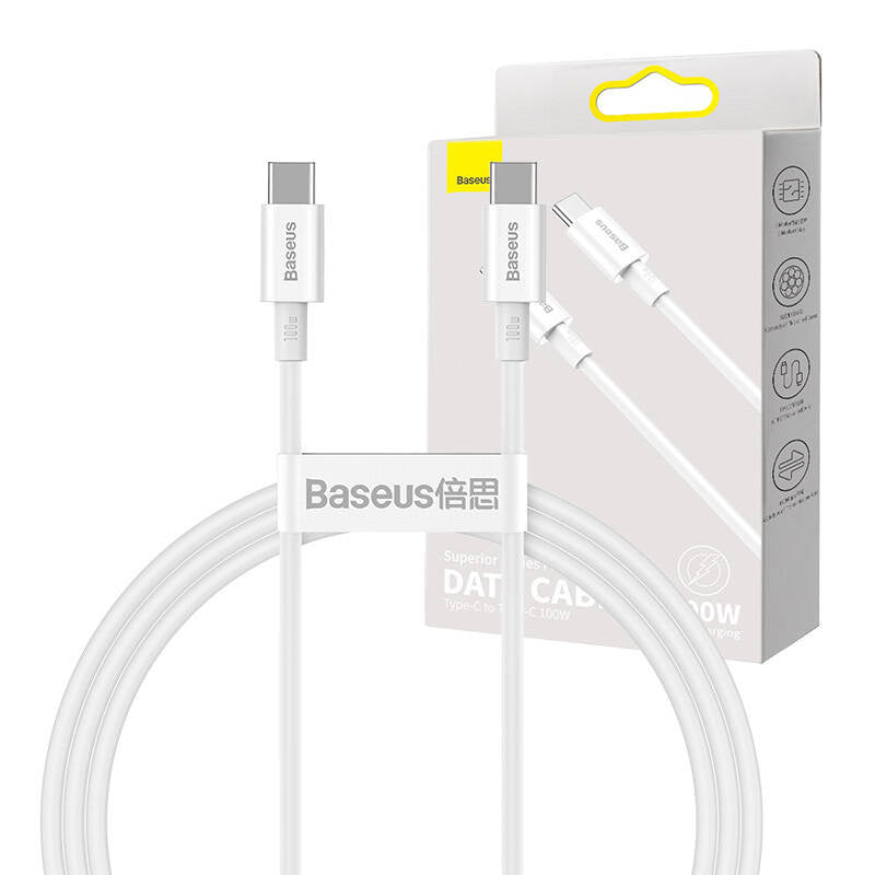 Baseus Superior Series Cable USB-C to USB-C, 100W, 1m (white) - Product Image 12