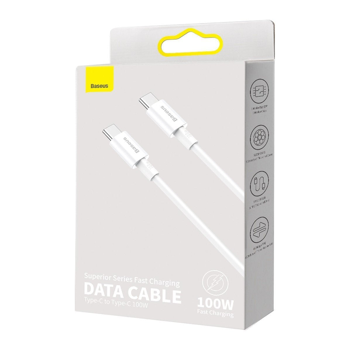Baseus Superior Series Cable USB-C to USB-C, 100W, 1m (white) - Product Image 10