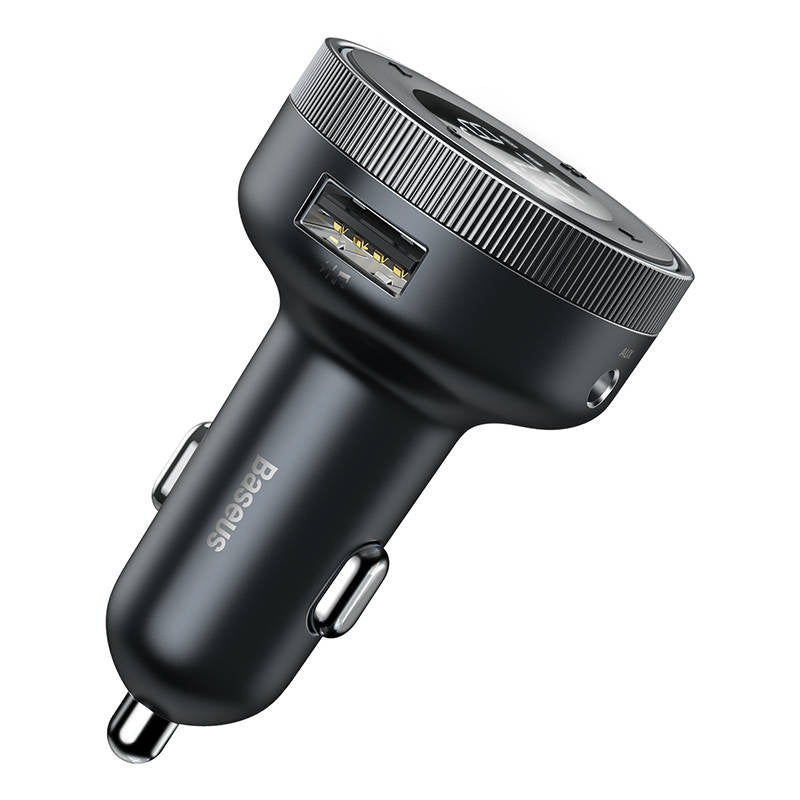 Baseus Enjoy Car Wireless MP3 Charger, Bluetooth 5.0, microSD, AUX (black) - Product Image 7