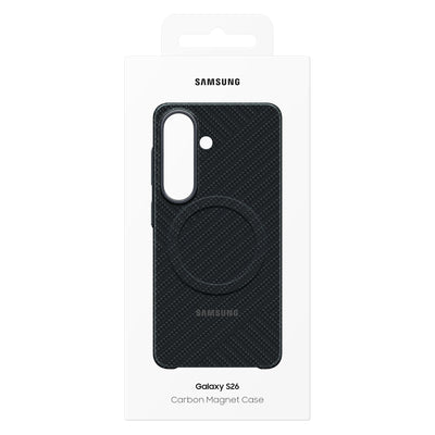 Samsung Carbon Magnet Case for Samsung Galaxy S26+, compatible with MagSafe - black