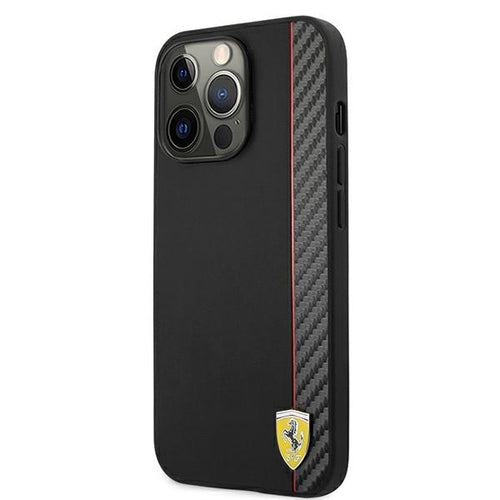 Ferrari On Track Carbon Stripe Case for iPhone 13 / 13 Pro - Black