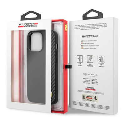 Ferrari On Track Carbon Stripe Case for iPhone 13 / 13 Pro - Black