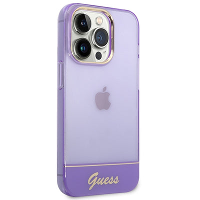Guess Translucent Case for iPhone 14 Pro Max - Purple