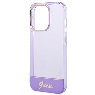 Guess Translucent Case for iPhone 14 Pro Max - Purple