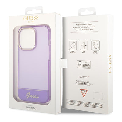 Guess Translucent Case for iPhone 14 Pro Max - Purple