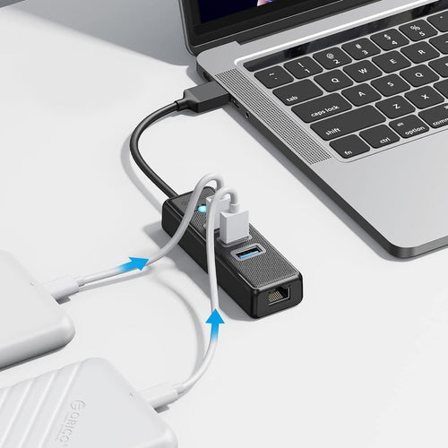 USB-A (male) || USB-A (female) || RJ45 (female) \ 0.15 m \ 2500 Mbps — Orico