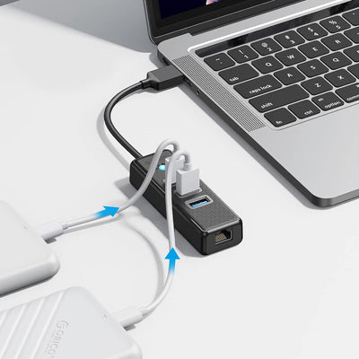 USB-A (male) || USB-A (female) || RJ45 (female) \ 0.5 m \ 2500 Mbps — Orico