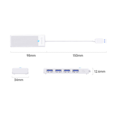 USB-A (male) || USB-A (female) \ 1.8 m \ White — Orico