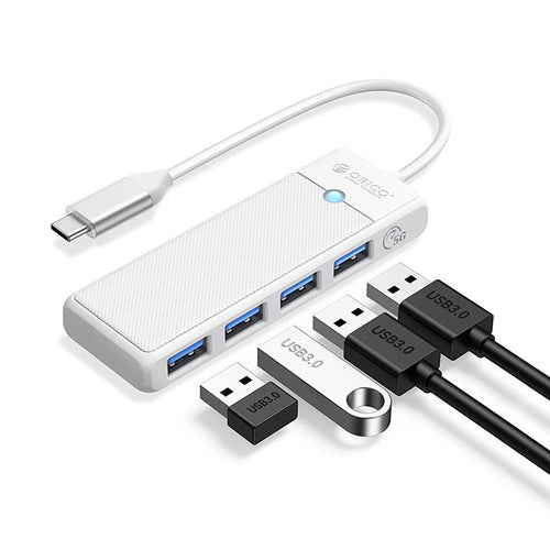 USB-A (female) || USB-C (męski) \ 1 m \ White — Orico