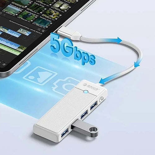 USB-A (female) || USB-C (męski) \ 0.15 m \ White — Orico