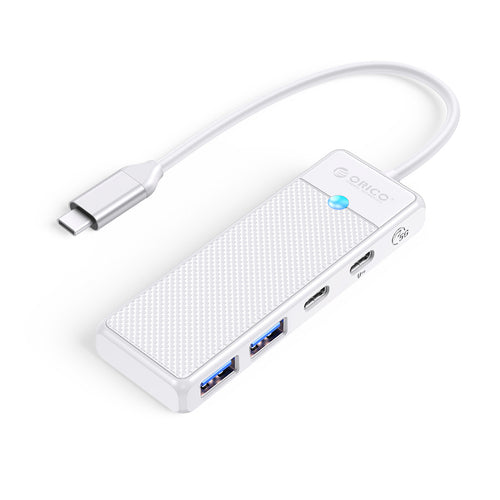 USB-A (female) || USB-C (female) || USB-C (męski) \ 0.15 m \ White — Orico