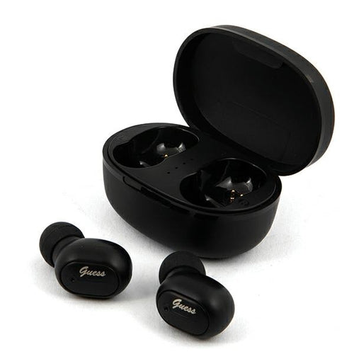 Guess Bluetooth Wireless Headphones GUTWST30BKTWS + Docking Station - Black