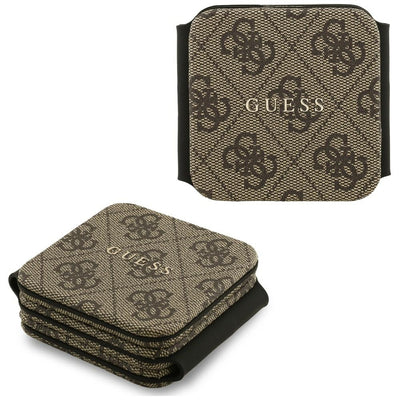 Guess 4G MagSafe 3-in-1 15W Wireless Charger - Brown