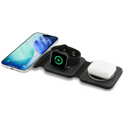 Guess 4G 3-in-1 15W MagSafe Wireless Charger - Black