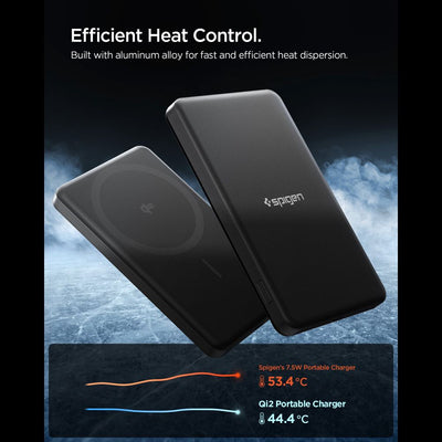 Spigen Essential EA2205MQ 5000MAH 22.5W QI2 Power Bank - Black