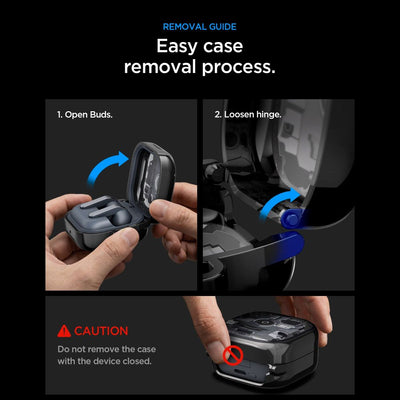 Spigen Ultra Hybrid Zero One Case for Samsung Galaxy Buds 4 / 4 Pro - Black