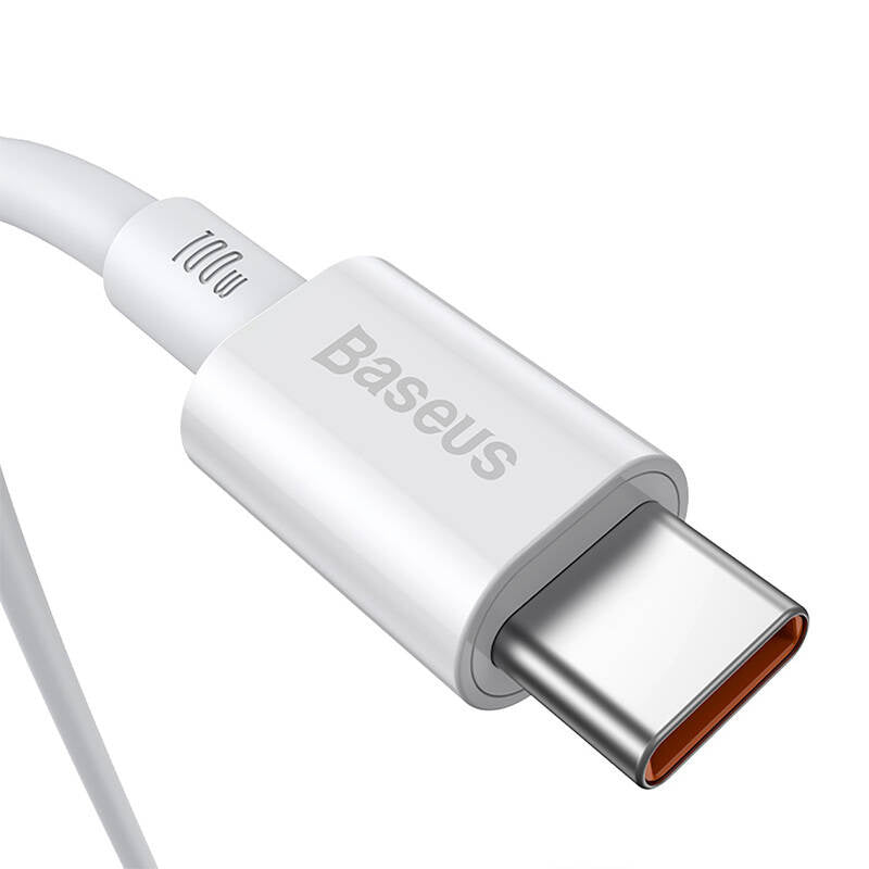 Baseus Superior Series Cable USB-C to USB-C, 100W, 2m (white) - Product Image 3