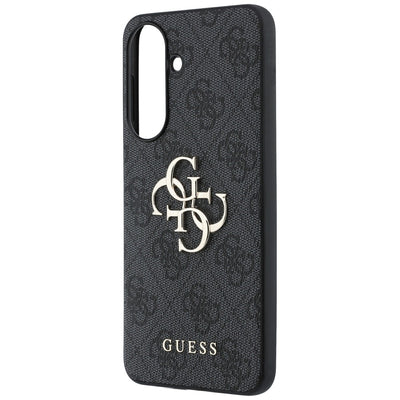 Guess Leather 4G Metal Logo Case for Samsung Galaxy A37 5G - Black