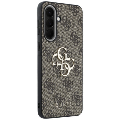 Guess Leather 4G Metal Logo Case for Samsung Galaxy A57 5G - Brown