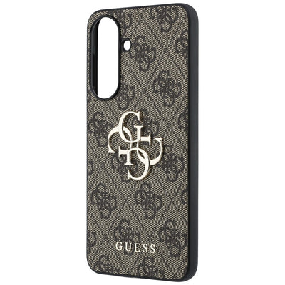 Guess Leather 4G Metal Logo Case for Samsung Galaxy A57 5G - Brown