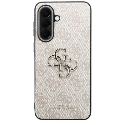 Guess Leather 4G Metal Logo Case for Samsung Galaxy A57 5G - Pink