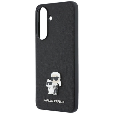 Karl Lagerfeld Saffiano Case with K&C Metal Logo for Samsung Galaxy A57 5G - Black